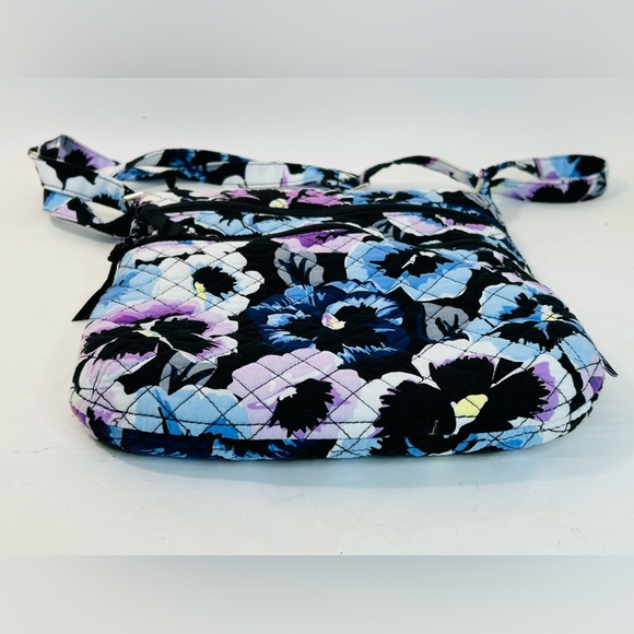Vera Bradley Triple Zip Hipster Crossbody in Plum Pansies - Picture 12 of 12